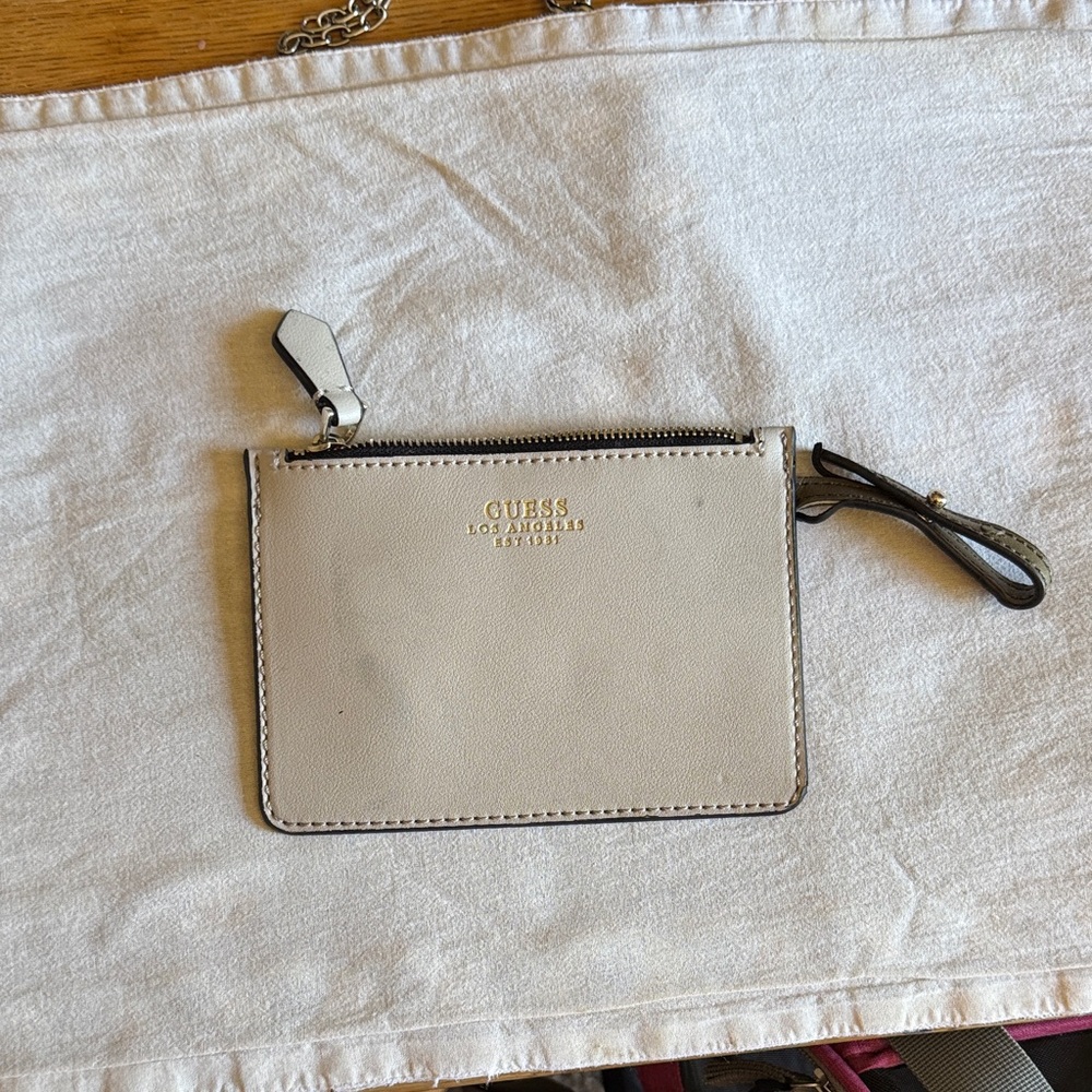 Guess Light Beige Wristlet